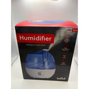 Bontill Ultrasonic‎ Cool Mist Humidifier 2.5L Blue White Ultra Quiet EUC Tested